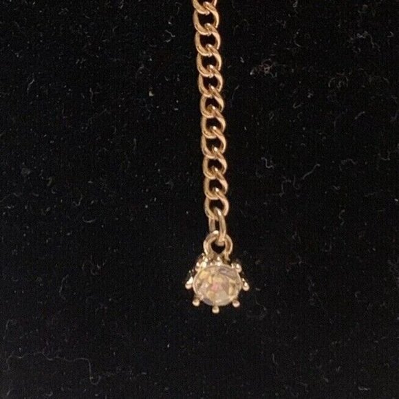 Carisma Layered Necklace Set Black Studded Choker Gold Chain Stone Pendant - Picture 4 of 9